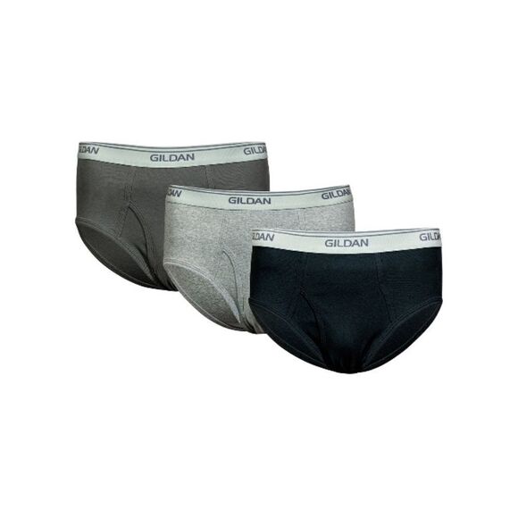 Gildan Men's Cotton Modern Briefs Underwear 3-Pack - Picture 3 of 8
